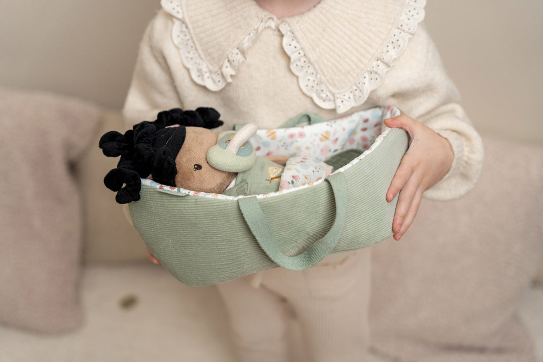Little Dutch - Baby Doll Evi Play Set With Travel Cot - All Mamas Children