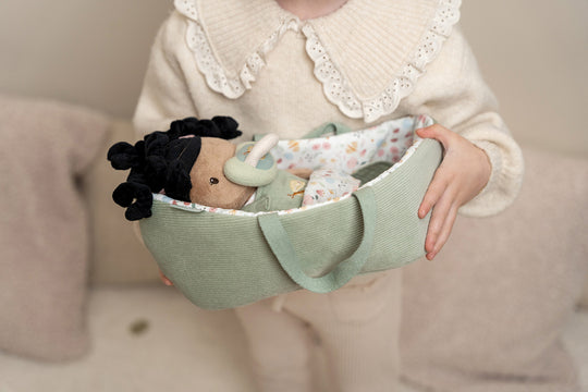 Little Dutch - Baby Doll Evi Play Set With Travel Cot - All Mamas Children