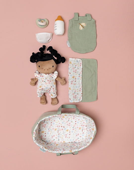 Little Dutch - Baby Doll Evi Play Set With Travel Cot - All Mamas Children