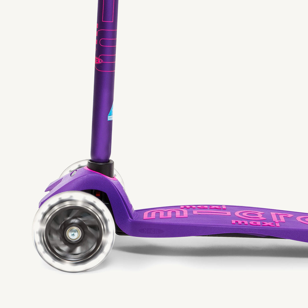 Micro Scooters Maxi Micro Scooter Deluxe LED - Purple - All Mamas Children