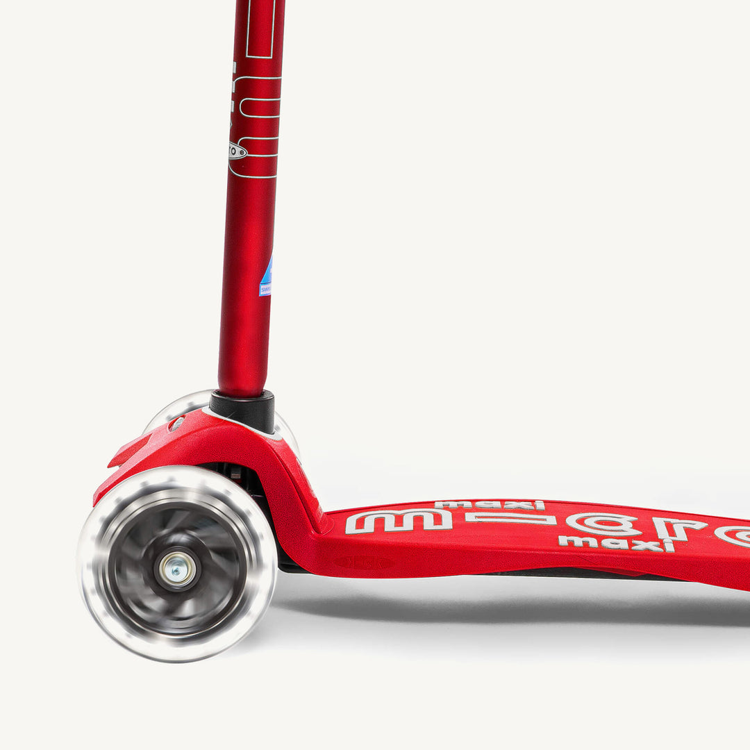 Micro Scooters Maxi Micro Scooter Deluxe LED - Red - All Mamas Children