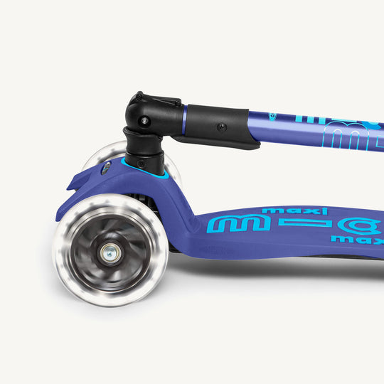 Micro Scooters Maxi Micro Scooter Deluxe Foldable LED - Blue - All Mamas Children