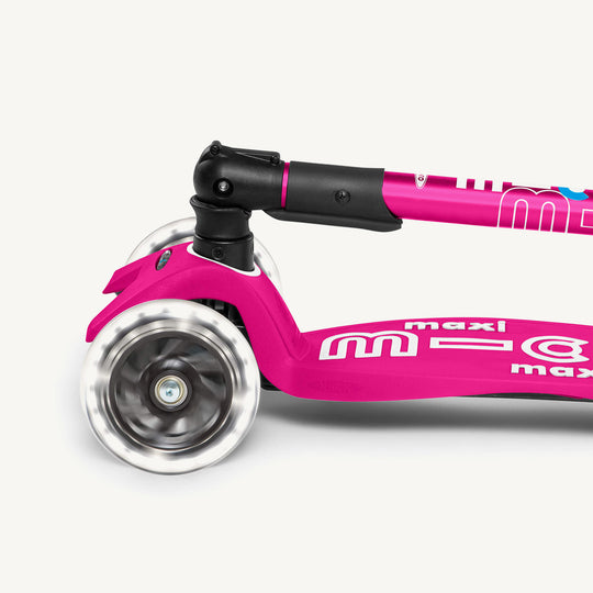 Micro Scooters Maxi Micro Scooter Deluxe Foldable LED - Pink - All Mamas Children