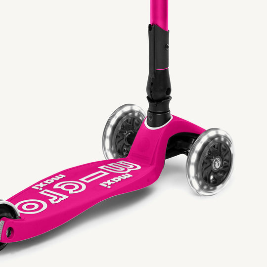 Micro Scooters Maxi Micro Scooter Deluxe Foldable LED - Pink - All Mamas Children