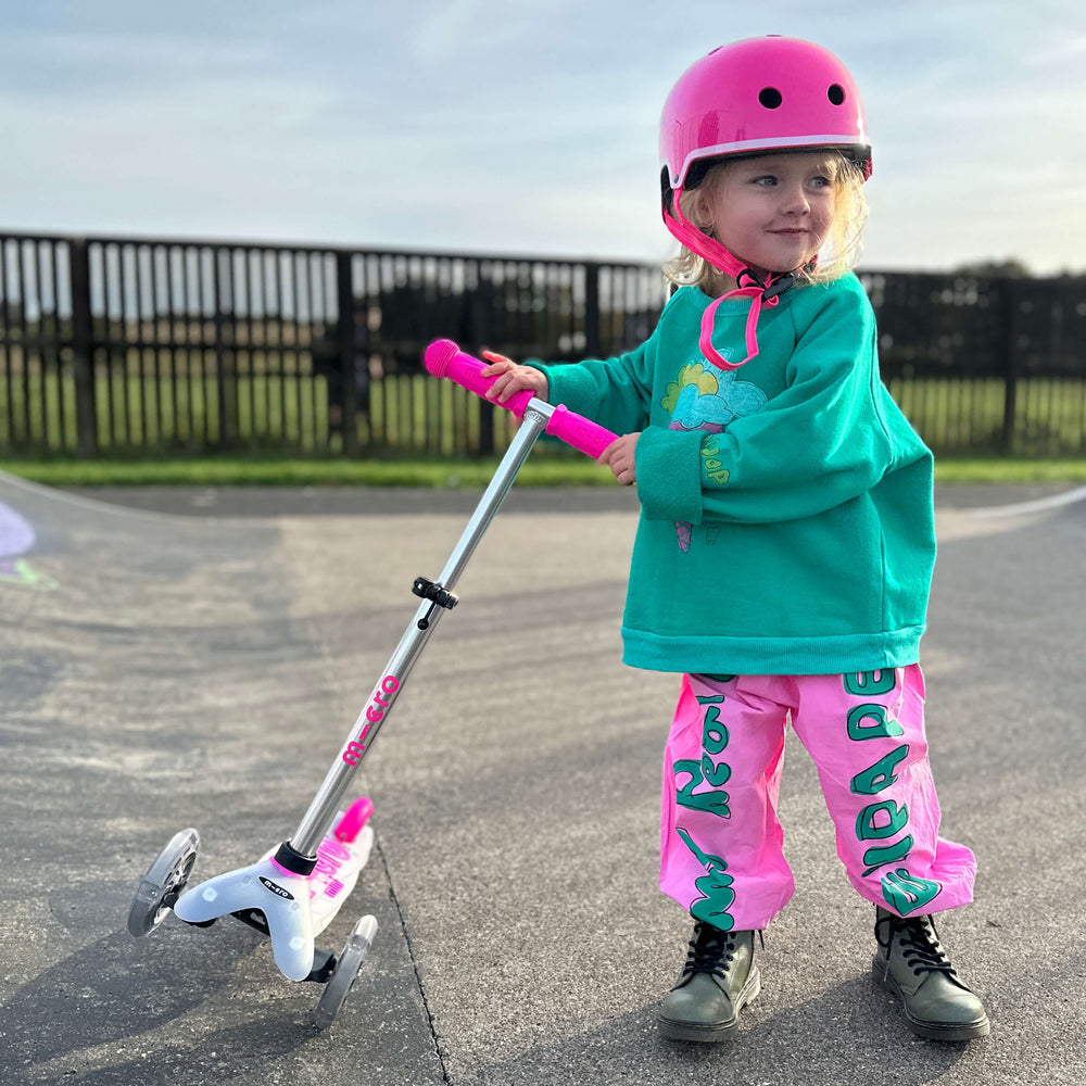 Micro Scooters Mini Micro Scooter Deluxe Flux LED Clear Deck - Pink - All Mamas Children
