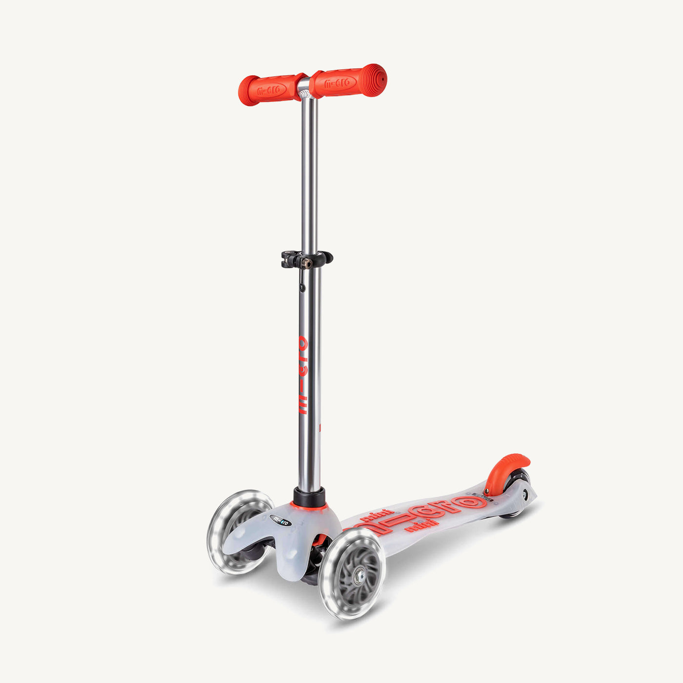 Micro Scooters Mini Micro Scooter Deluxe Flux LED Clear Deck - Red - All Mamas Children