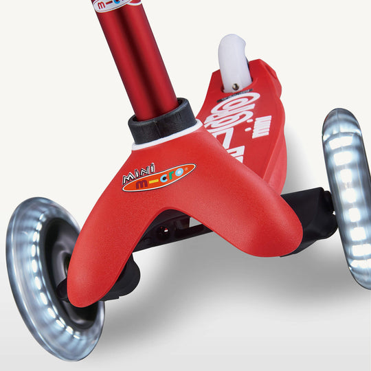 Micro Scooters Mini Micro Scooter Deluxe LED - Red - All Mamas Children