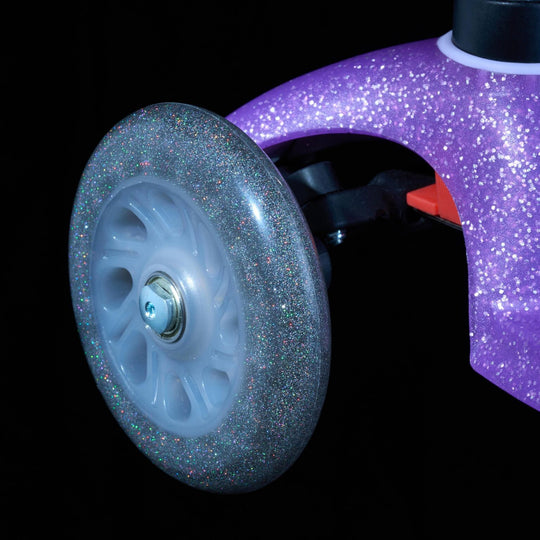 Micro Scooters Glitter Mini Micro Scooter Deluxe LED - Purple - All Mamas Children