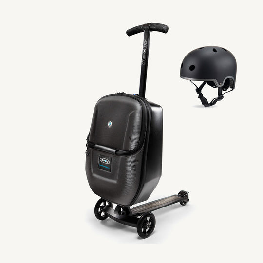 Micro Scooters Luggage Scooter Suitcase for Kids & Adults - Black - All Mamas Children