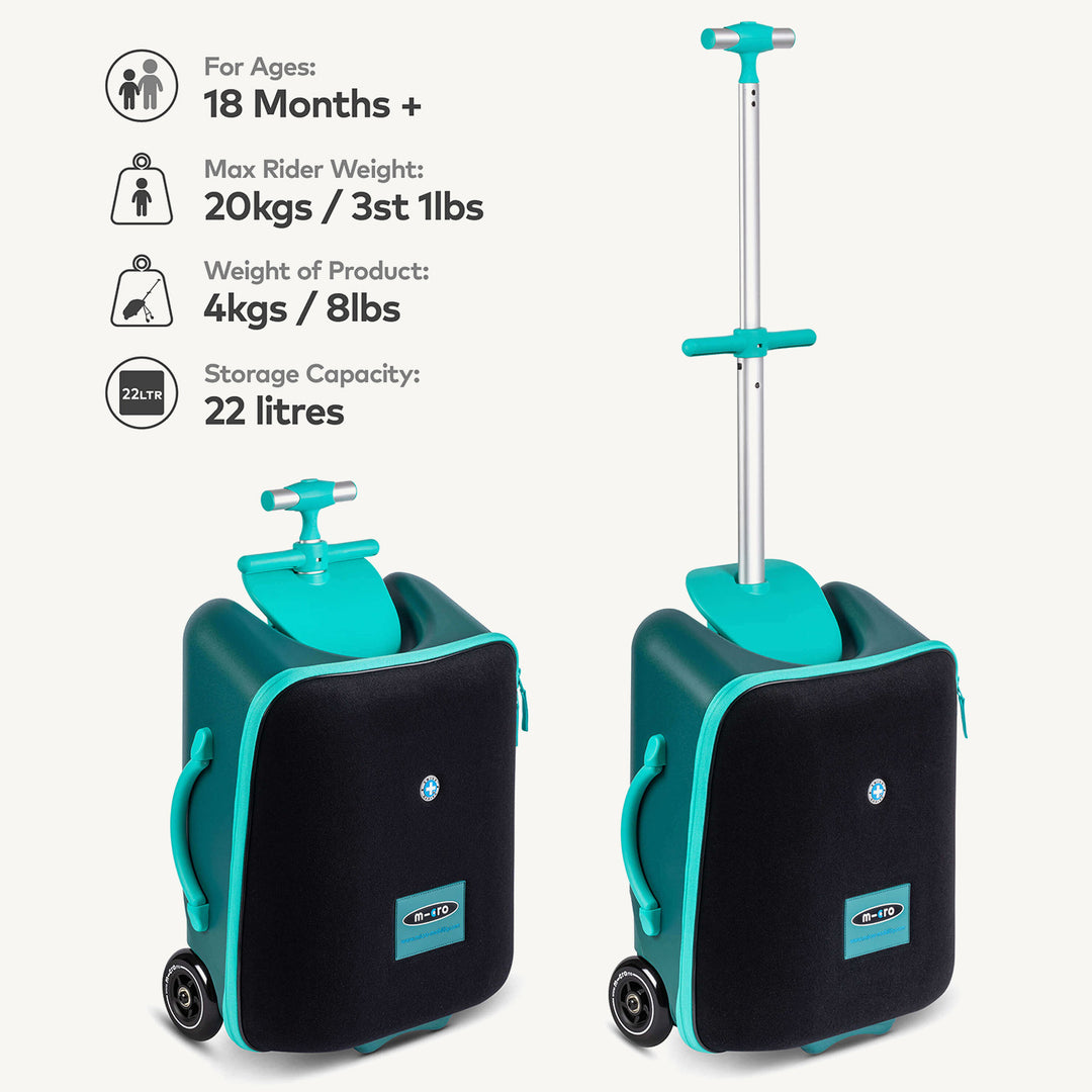 Micro Scooters Trike Suitcase - Teal Green - All Mamas Children