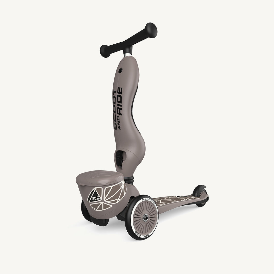 Scoot and Ride 2 in 1 Balance Bike / Scooter - Highway Kick 1 Lifestyle Brown Lines - All Mamas Children