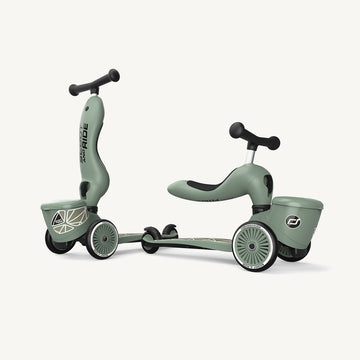 Scoot and Ride 2 in 1 Balance Bike / Scooter - Highway Kick 1 Lifestyle - Green Lines