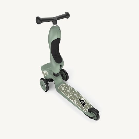 Scoot and Ride 2 in 1 Balance Bike / Scooter - Highway Kick 1 Lifestyle Green Lines - All Mamas Children