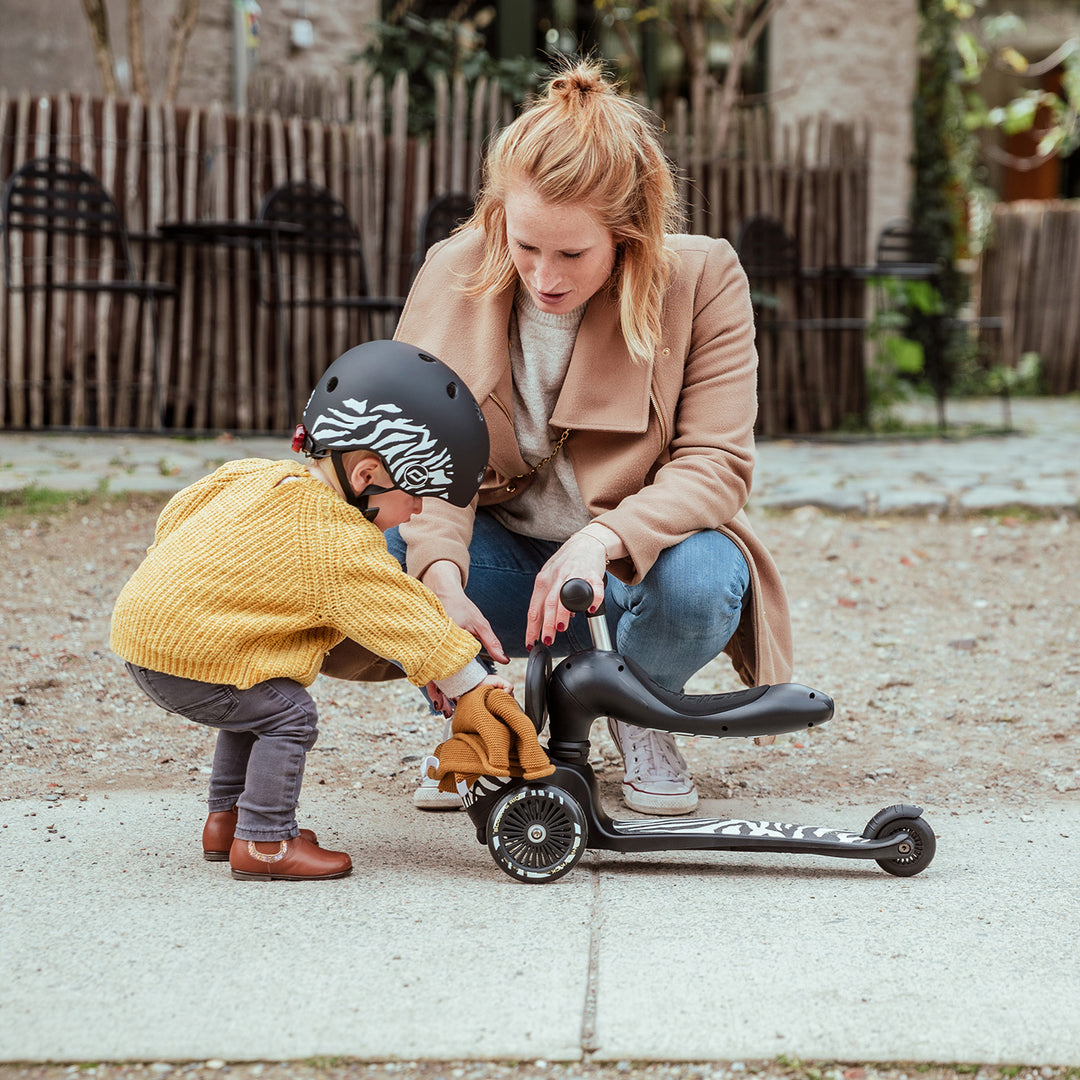 Scoot and Ride 2 in 1 Balance Bike / Scooter - Highway Kick 1 Lifestyle Zebra - All Mamas Children