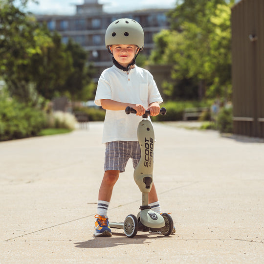 Scoot and Ride 2 in 1 Balance Bike / Scooter - Highwaykick 1 - Olive - All Mamas Children