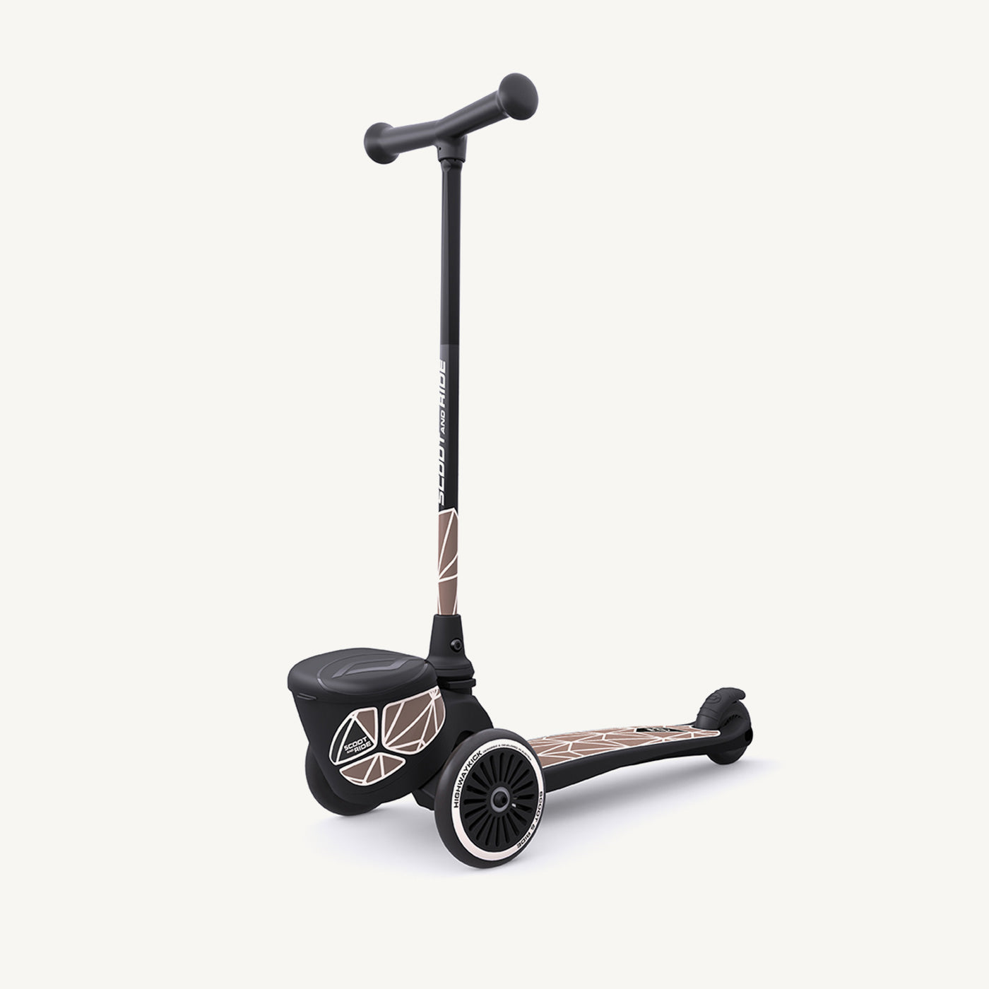 Scoot and Ride Scooter - Highwaykick 2 Lifestyle in Brown Lines - All Mamas Children