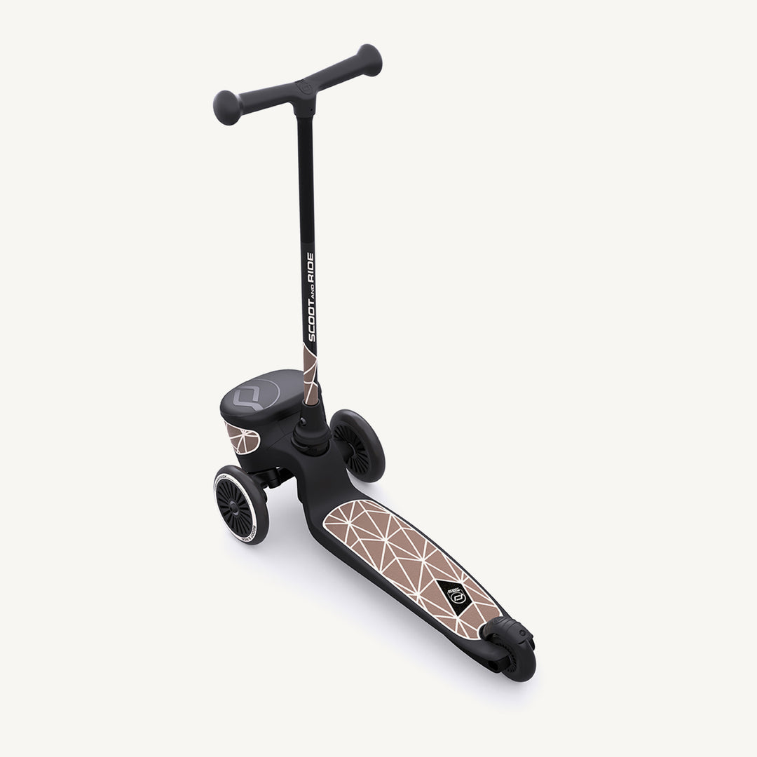 Scoot and Ride Scooter - Highwaykick 2 Lifestyle in Brown Lines - All Mamas Children