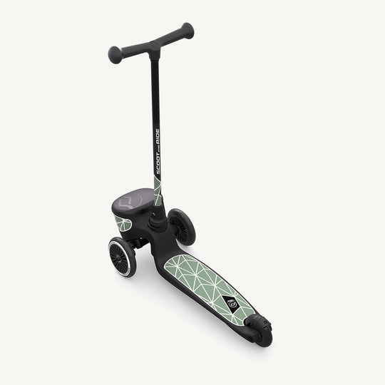 Scoot and Ride Scooter - Highwaykick 2 Lifestyle in Green Lines - All Mamas Children