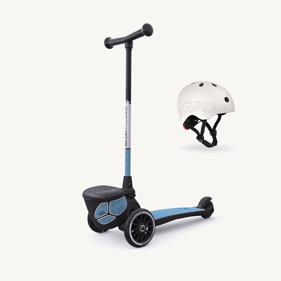 Scoot and Ride Scooter - Highwaykick 2 Lifestyle in Reflective Steel - All Mamas Children