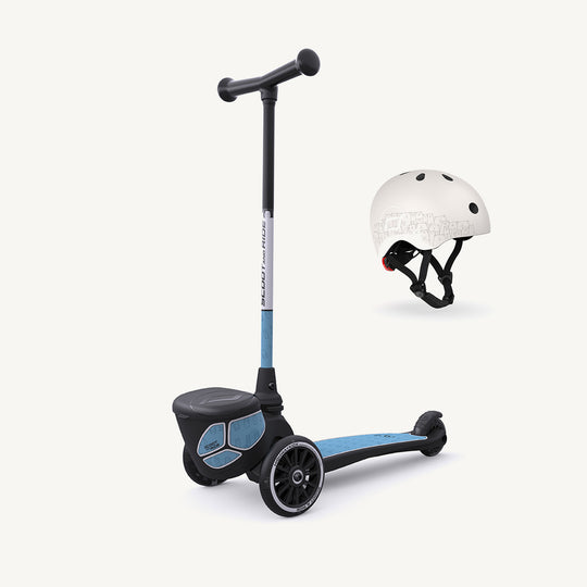 Scoot and Ride Scooter - Highwaykick 2 Lifestyle in Reflective Steel - All Mamas Children