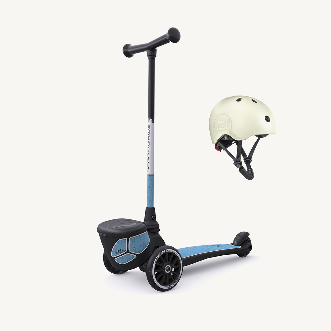 Scoot and Ride Scooter - Highwaykick 2 Lifestyle in Reflective Steel - All Mamas Children