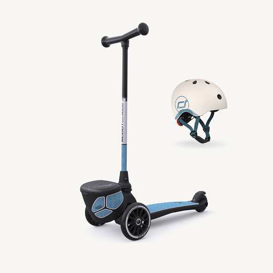 Scoot and Ride Scooter - Highwaykick 2 Lifestyle in Reflective Steel - All Mamas Children