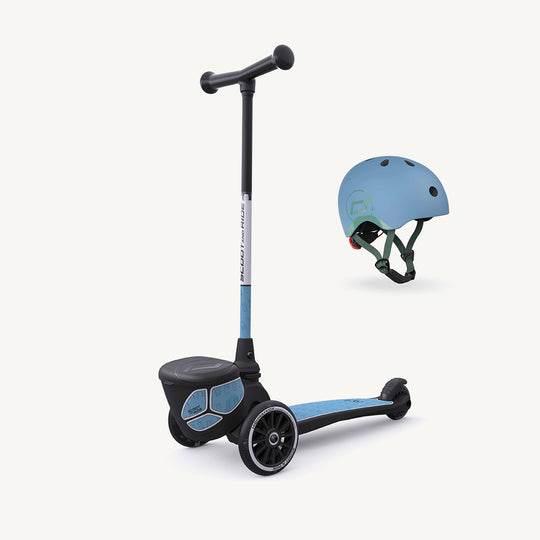 Scoot and Ride Scooter - Highwaykick 2 Lifestyle in Reflective Steel - All Mamas Children