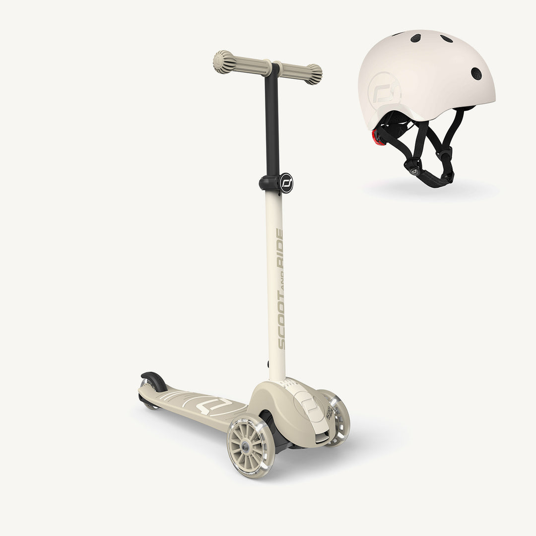 Scoot and Ride Scooter - Highwaykick 3S LED - Ash - All Mamas Children