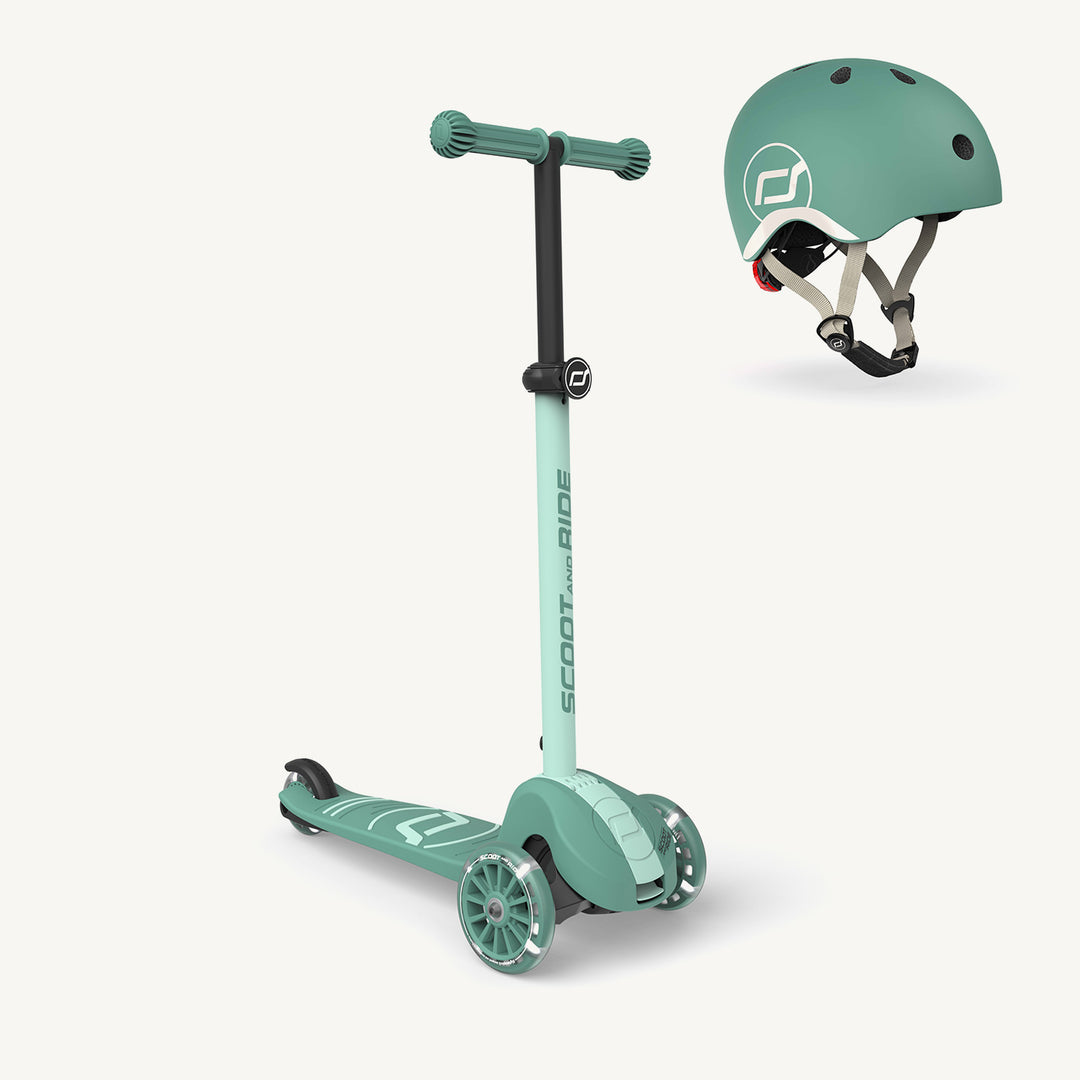Scoot and Ride Scooter - Highwaykick 3S LED - Forest - All Mamas Children