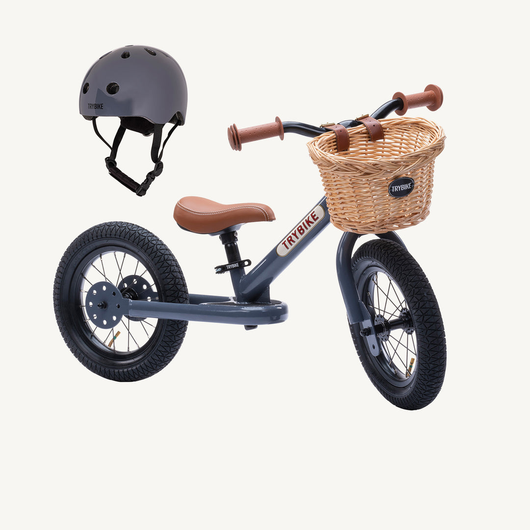 Trybike Steel Balance Trike - Grey - All Mamas Children