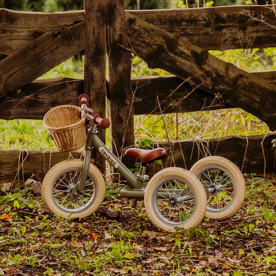 Trybike Steel Balance Trike - Matte - Vintage Green - All Mamas Children