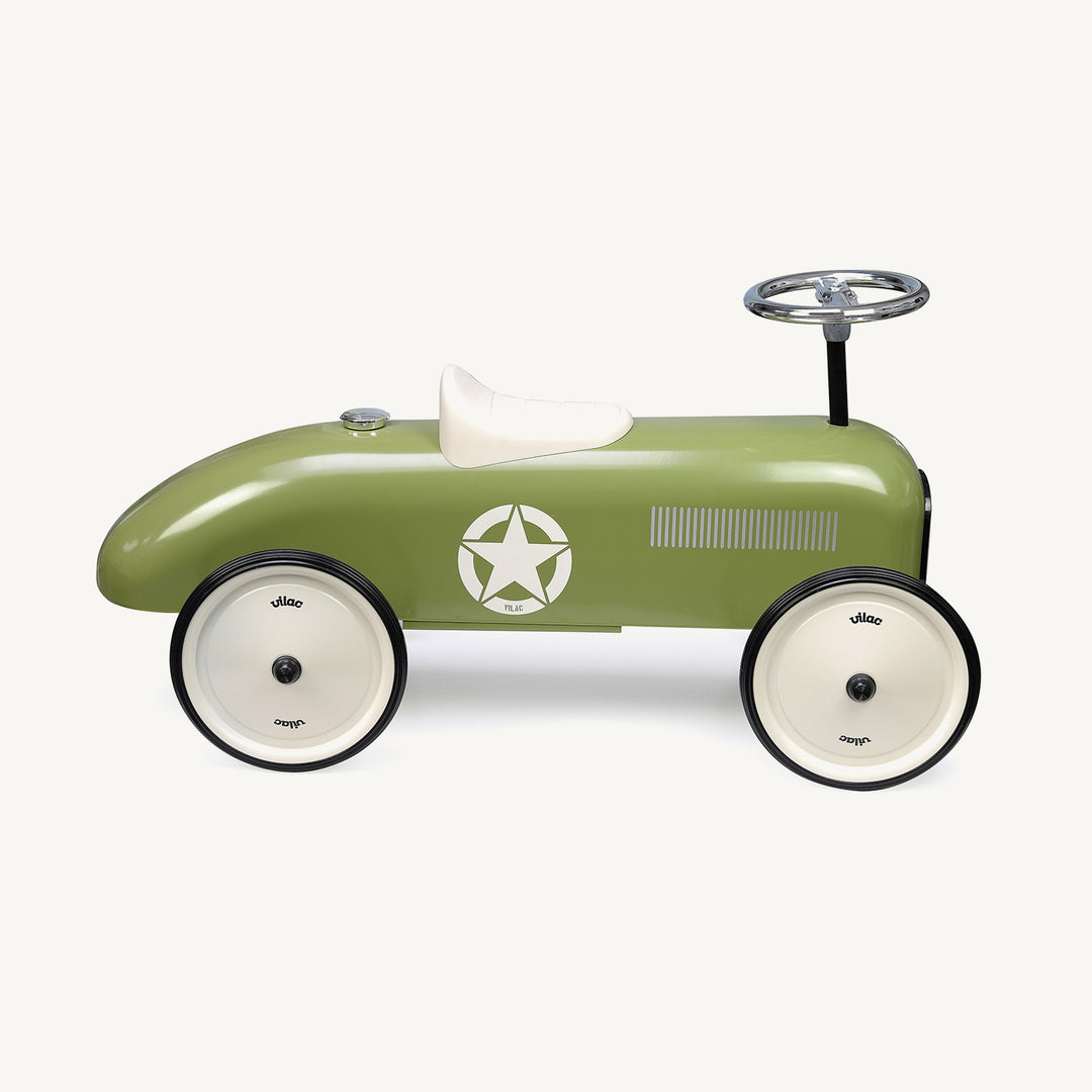 Vilac Ride On Classic Car - Khaki