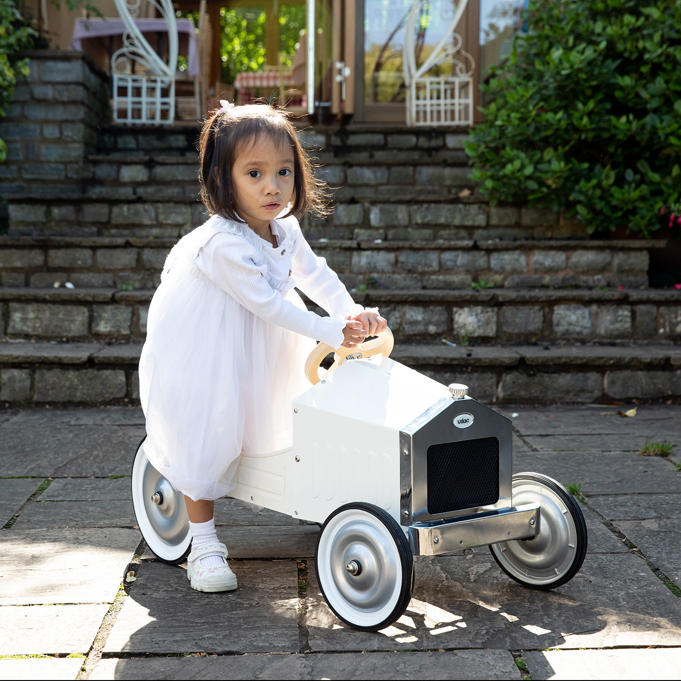 Vilac Large Pedal Car White – All Mamas Children