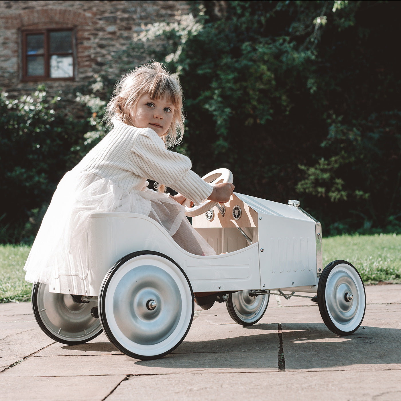 Vilac Large Pedal Car White – All Mamas Children