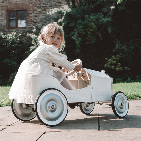 Vilac Large Pedal Car White