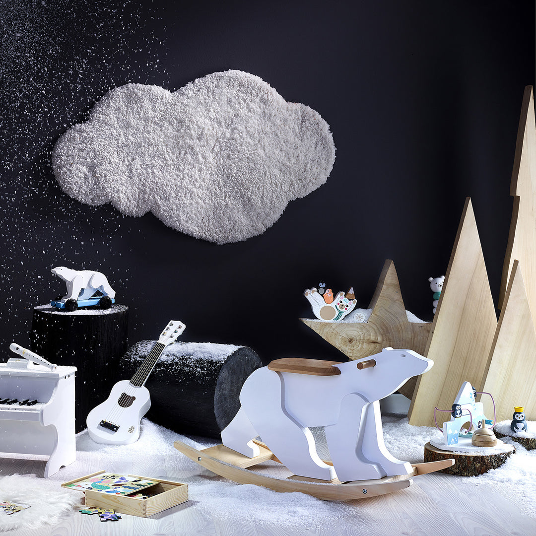 Vilac Pompon Polar Bear Rocker