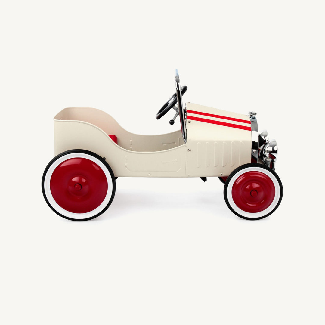 Baghera Classic White Pedal Car - All Mamas Children
