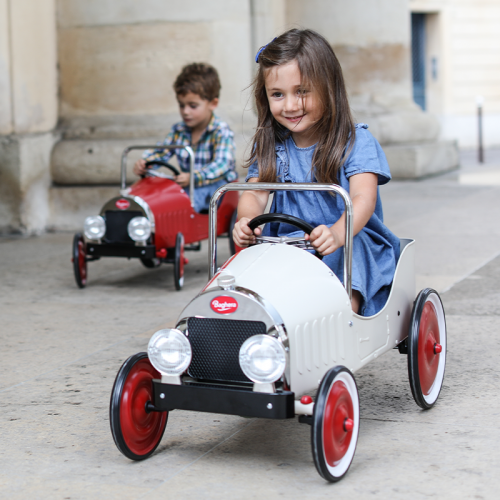 Baghera Classic White Pedal Car - All Mamas Children