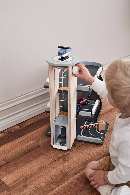 Kid's Concept - AIDEN 3 Level Wooden Garage / Car Park Play Set - All Mamas Children