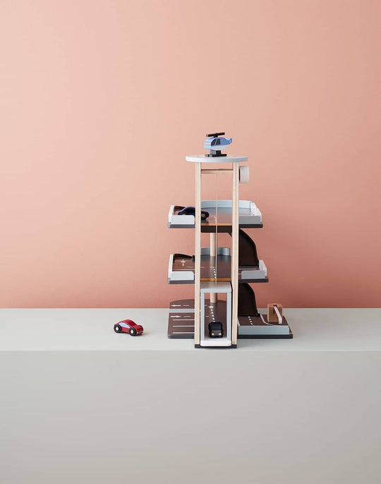 Kid's Concept - AIDEN 3 Level Wooden Garage / Car Park Play Set - All Mamas Children
