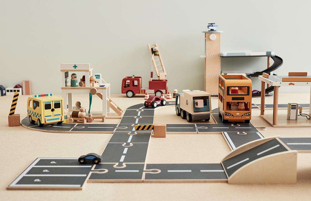 Kid's Concept - AIDEN 3 Level Wooden Garage / Car Park Play Set - All Mamas Children