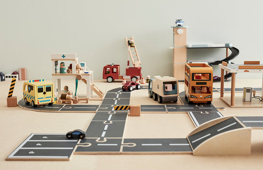 Kid's Concept - AIDEN 3 Level Wooden Garage / Car Park Play Set - All Mamas Children