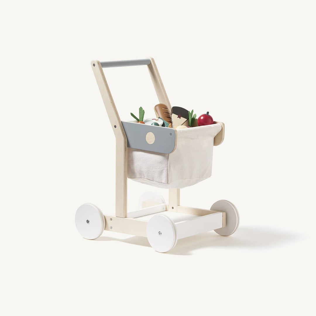 Kid's Concept - Bistro Wooden Toy Grocery Shopping Set With Bag - All Mamas Children