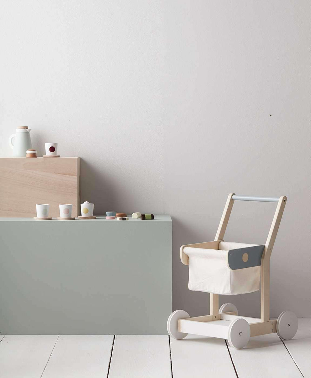 Kid's Concept - Bistro Wooden Toy Shopping Trolley - All Mamas Children