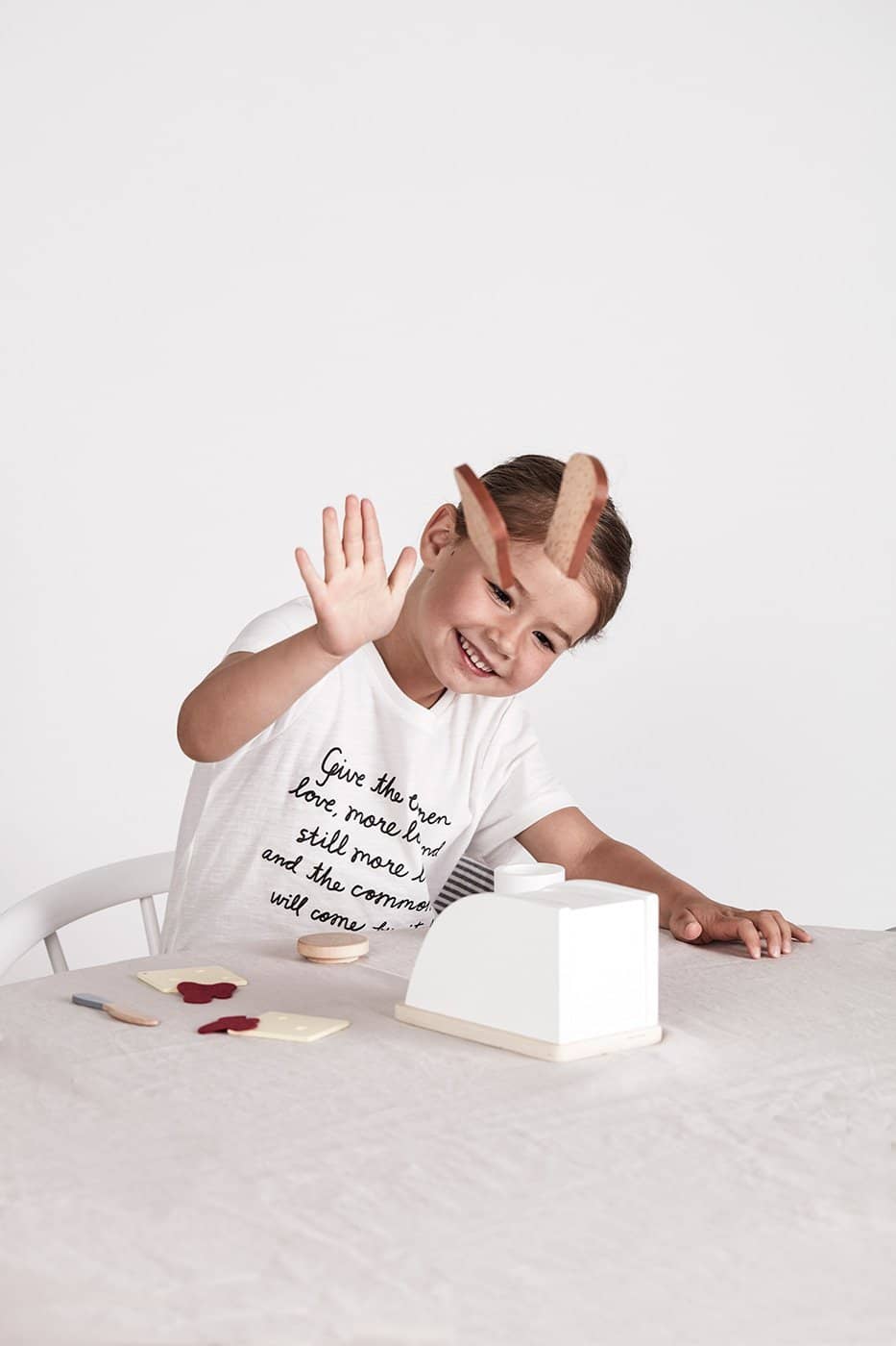 Kid's Concept - Bistro Wooden Toy Toaster Set With 8 Accessories - All Mamas Children