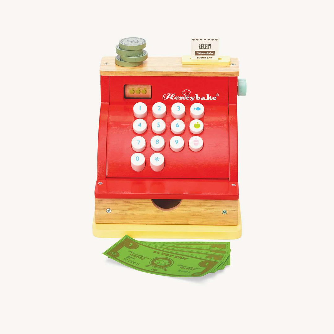 Le Toy Van - Red Honeybake Wooden Cash Register - All Mamas Children