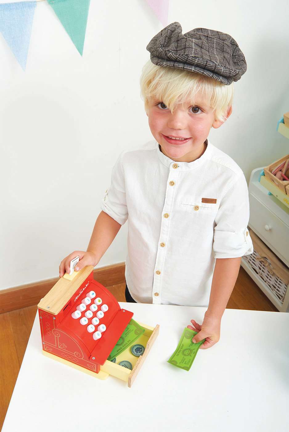 Le Toy Van - Red Honeybake Wooden Cash Register - All Mamas Children