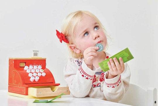 Le Toy Van - Red Honeybake Wooden Cash Register - All Mamas Children