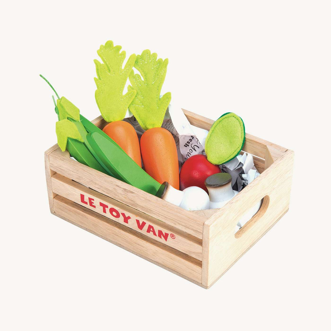 Le Toy Van - Honeybee Market Wooden Harvest Vegetables '5 a Day' Crate - All Mamas Children