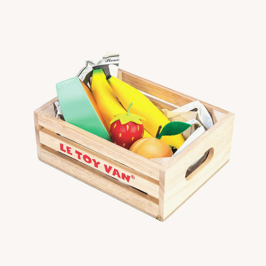 Le Toy Van - Honeybee Market Wooden Fruits '5 a Day' Crate - All Mamas Children